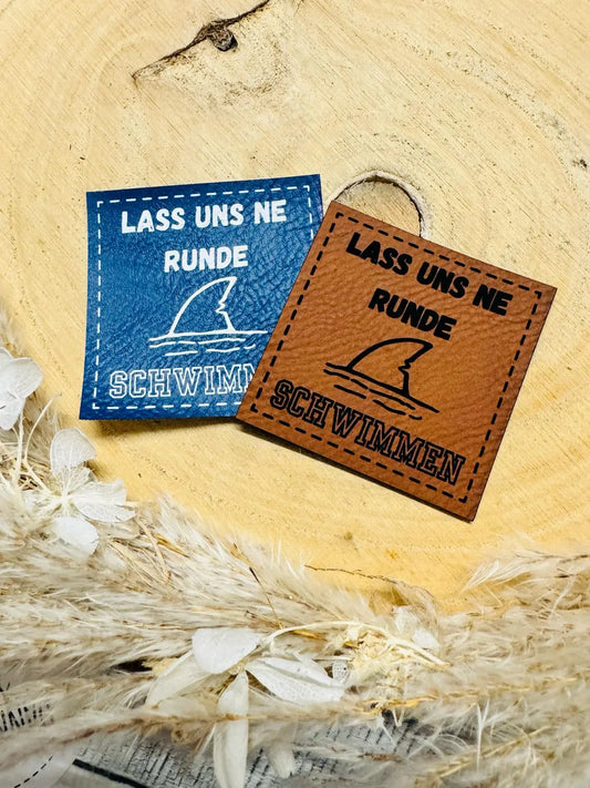 Kunstleder Label lass uns schwimmen Fylou's Style