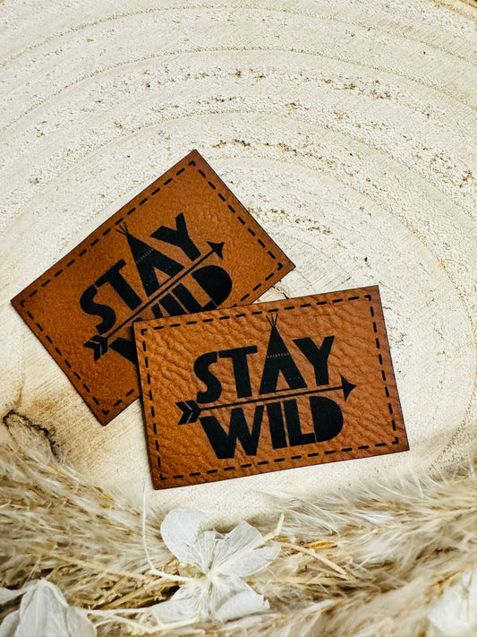 Kunstleder Label Stay Wild Fylou's Style