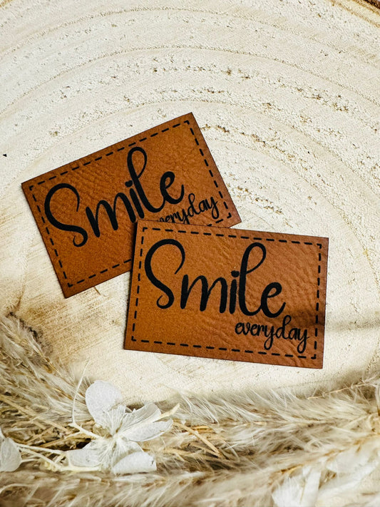 Kunstleder Label Smile Everyday Fylou's Style