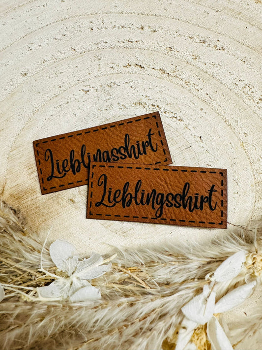 Kunstleder Label Lieblingsshirt Fylou's Style