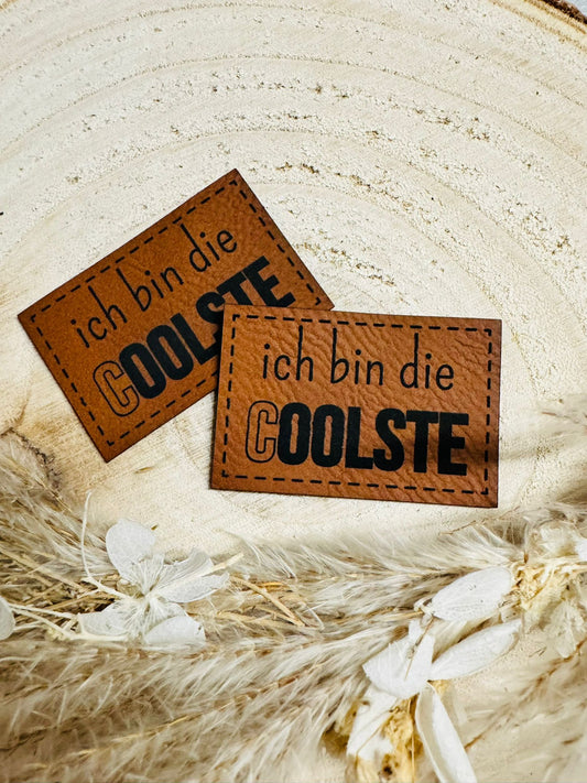 Kunstleder Label ich bin die Coolste Fylou's Style