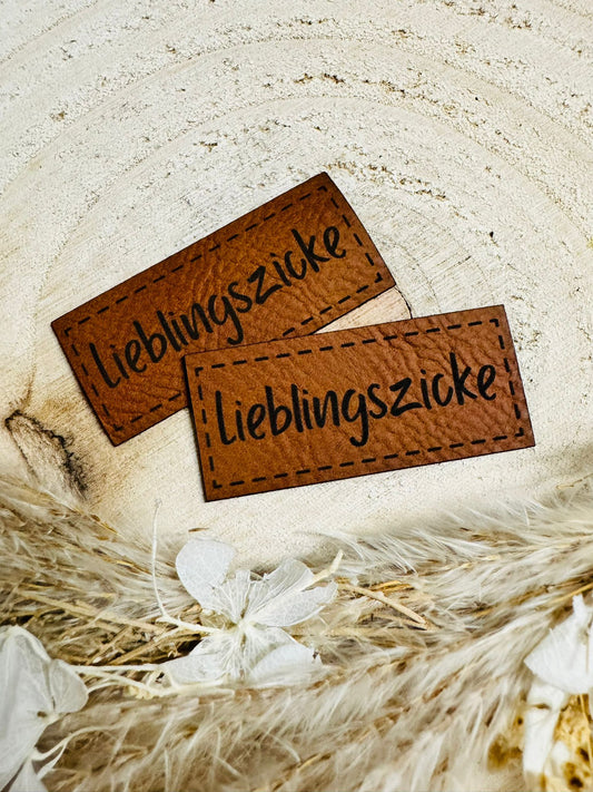 Kunstleder Label Lieblingszicke Fylou's Style
