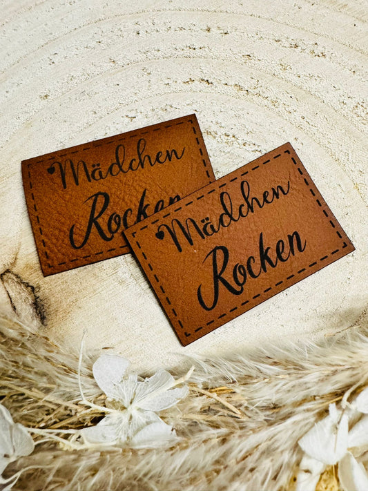 Kunstleder Label Mädchen Rocken Fylou's Style