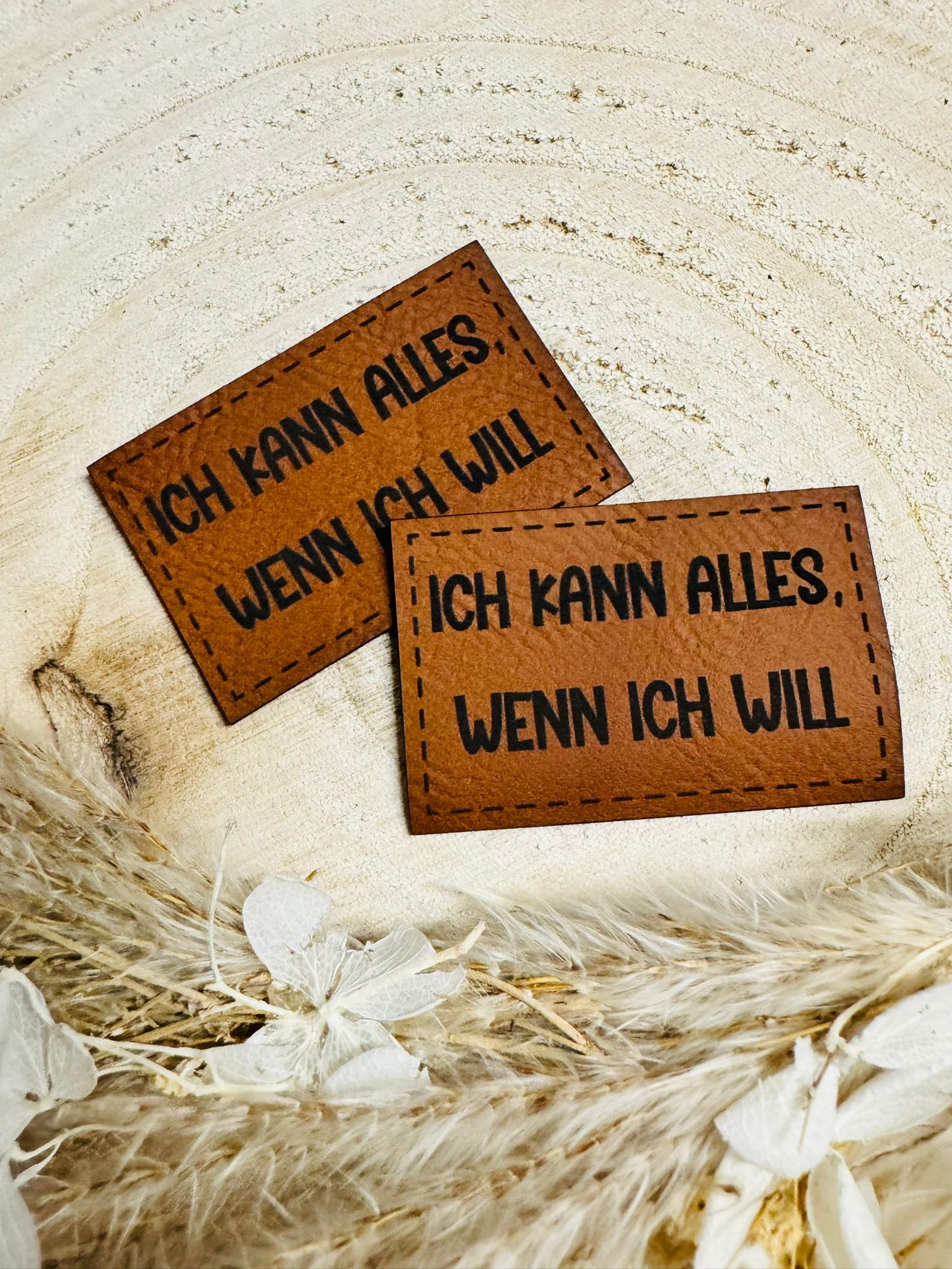 Kunstleder Label ich kann alles wenn ich will Fylou's Style