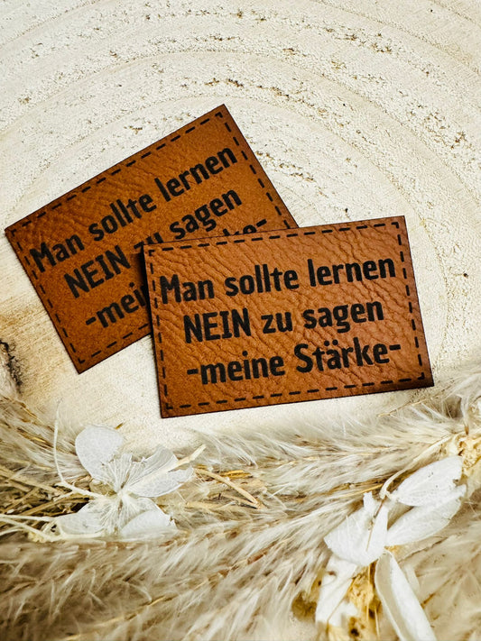 Kunstleder Label Nein Sagen Fylou's Style