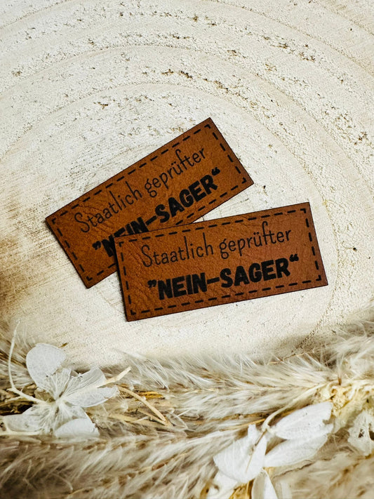 Kunstleder Label Nein Sager Fylou's Style