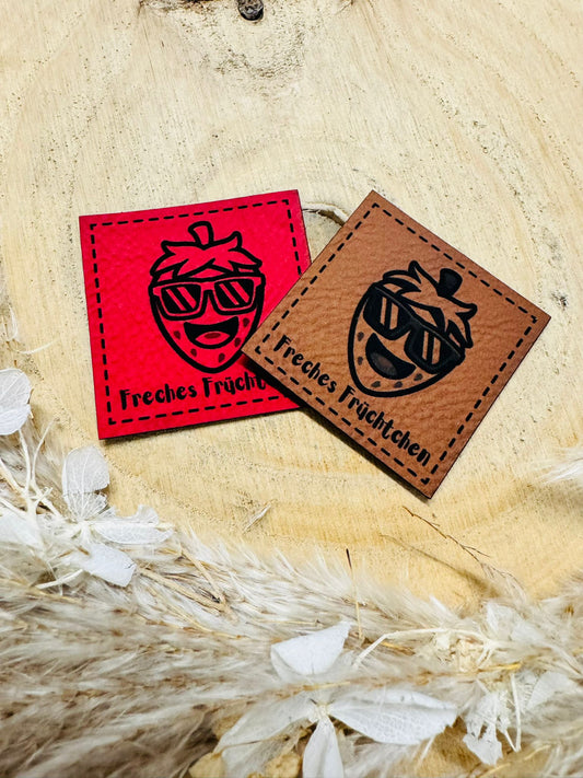 Kunstleder Label Freches Früchtchen Fylou's Style
