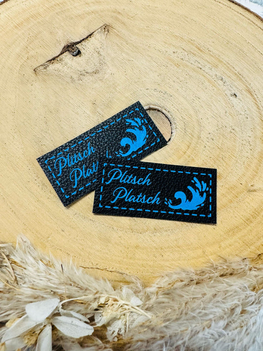 Kunstleder Label Plitsch Platsch Fylou's Style