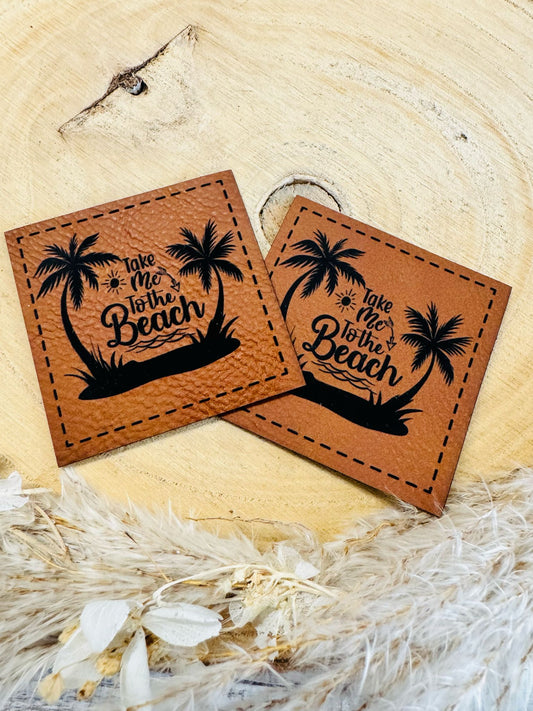 Kunstleder Label Take me to the Beach Fylou's Style