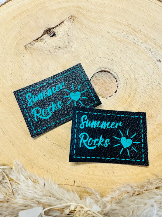 Kunstleder Label Summer Rocks Fylou's Style