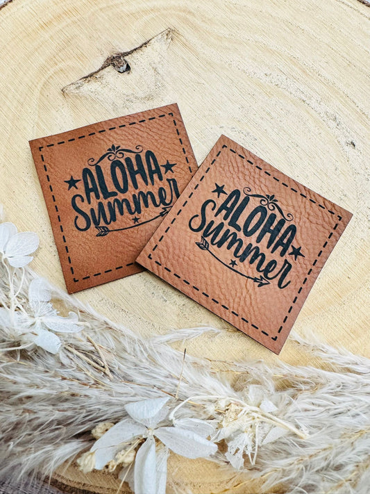 Kunstleder Label Aloha Summer Fylou's Style