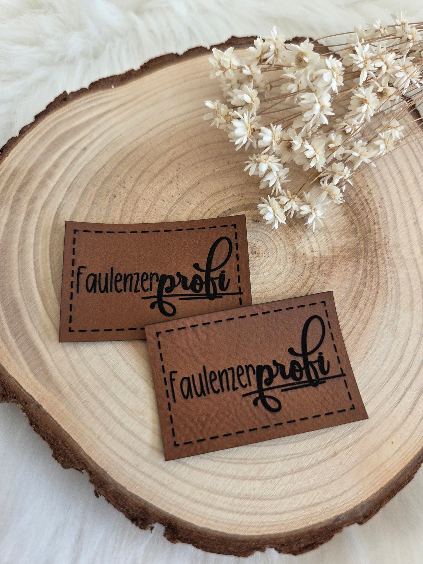 Kunstleder Label Faulenzerprofi