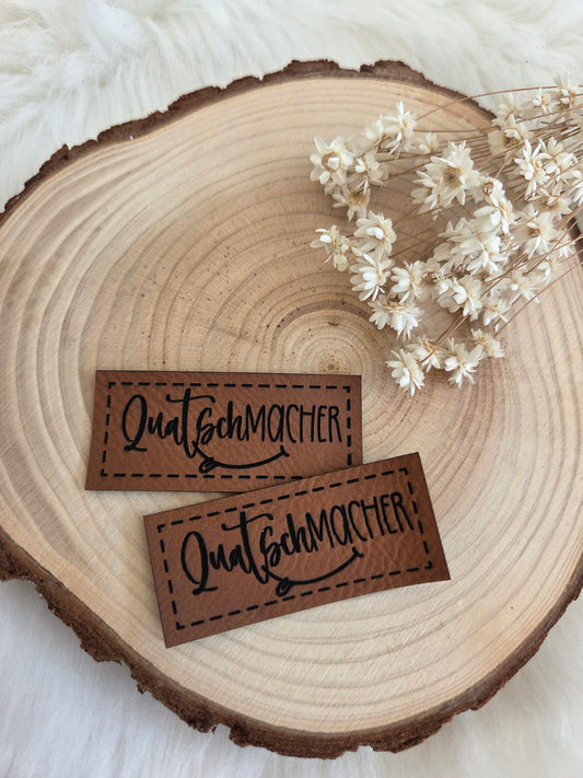 Kunstleder Label Quatschmacher