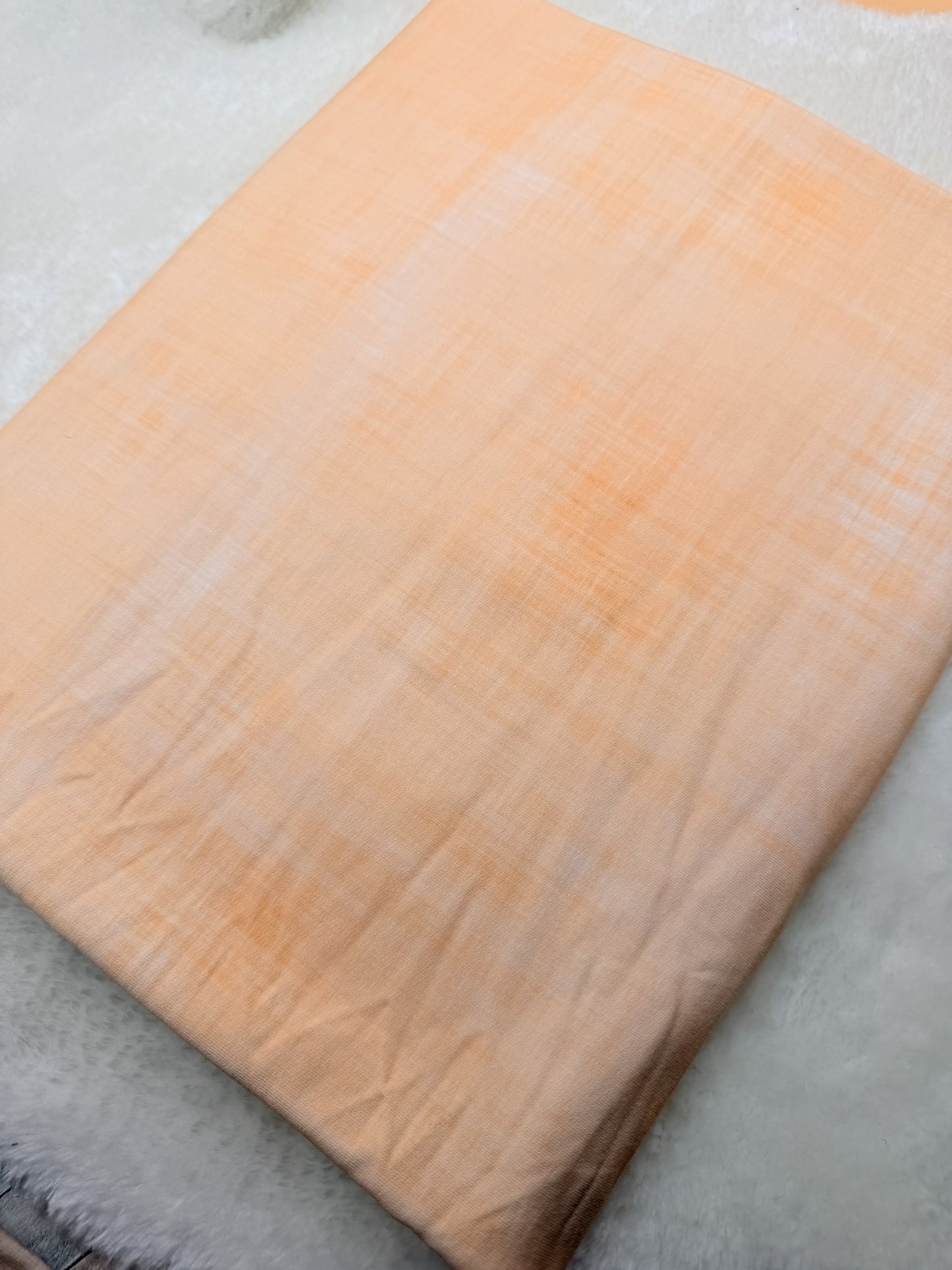 Stoff Leinenoptik Apricot