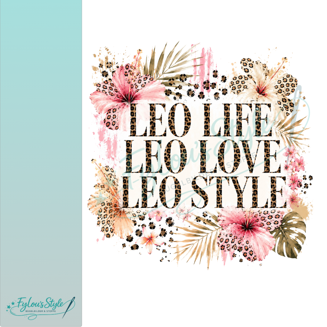 Bügelbild Leo Life Leo Love