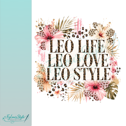 Bügelbild Leo Life Leo Love