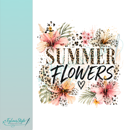 Bügelbild Leo Summer Flowers