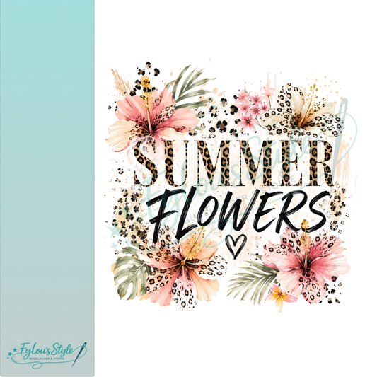 Bügelbild Leo Summer Flowers