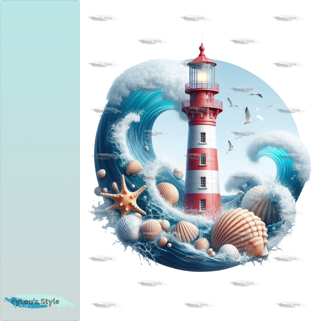 Bügelbild Leuchtturm #2 Fylou's Style