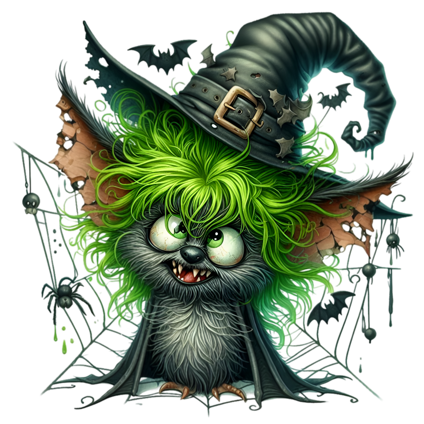 Bügelbild Lustige Halloween Fledermaus #10