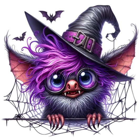 Bügelbild Lustige Halloween Fledermaus #13