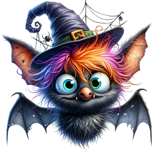 Bügelbild Lustige Halloween Fledermaus #6