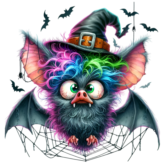 Bügelbild Lustige Halloween Fledermaus #8