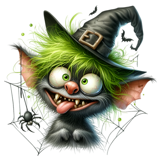 Bügelbild Lustige Halloween Fledermaus #9