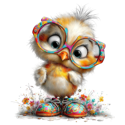 Bügelbild Lustiges Oster Küken #5