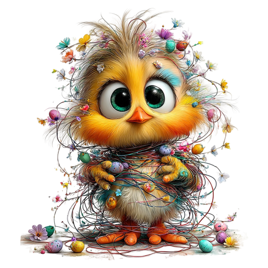 Bügelbild Lustiges Oster Küken #6