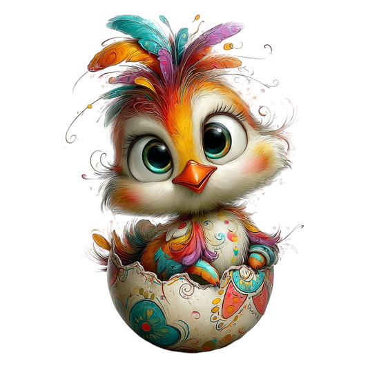 Bügelbild Lustiges Oster Küken #8