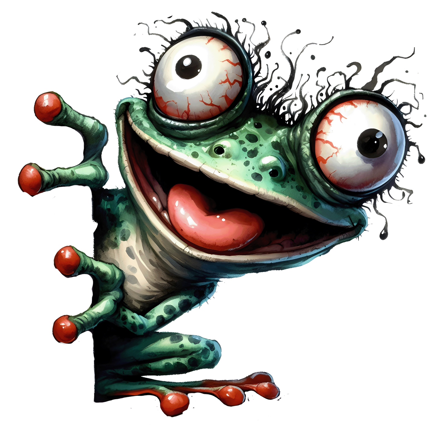 Bügelbild Lustiger Guck Guck Frosch #1 Fylou's Style