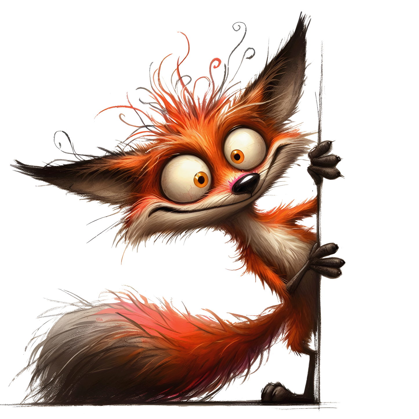 Bügelbild Lustiger Guck Guck Fuchs #1 Fylou's Style