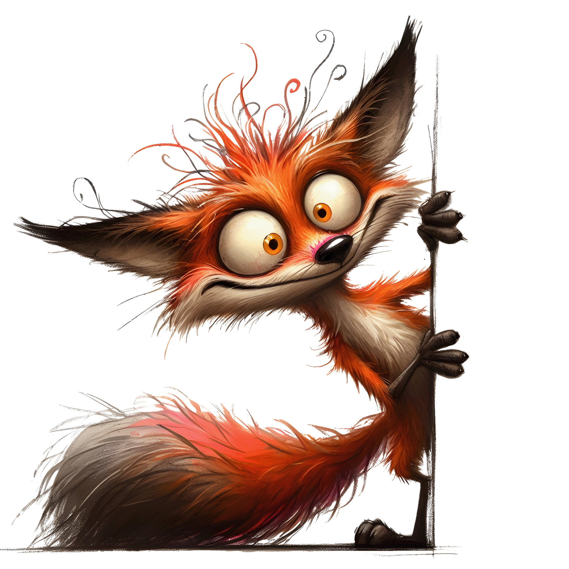 Bügelbild Lustiger Guck Guck Fuchs #1 Fylou's Style