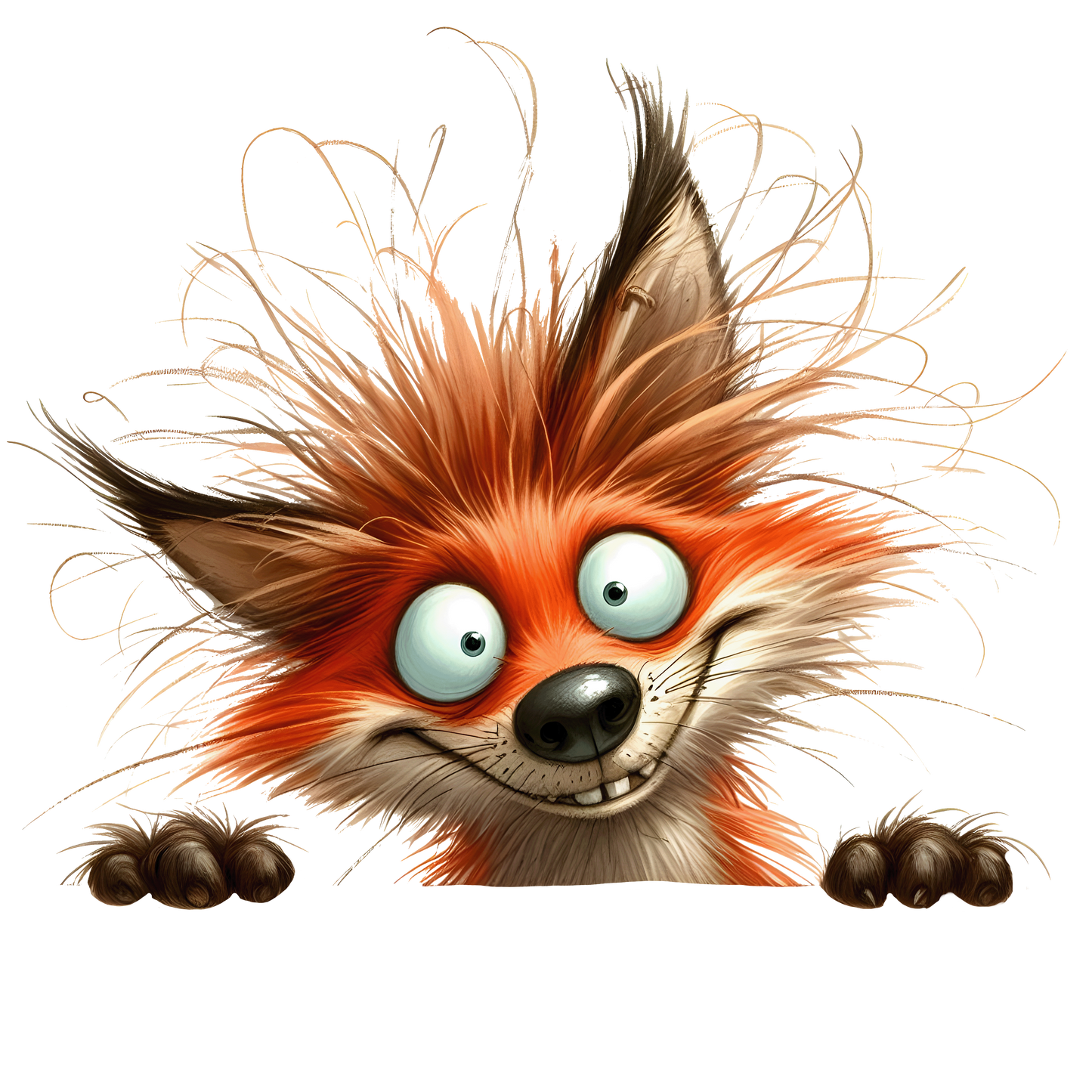 Bügelbild Lustiger Guck Guck Fuchs #2 Fylou's Style