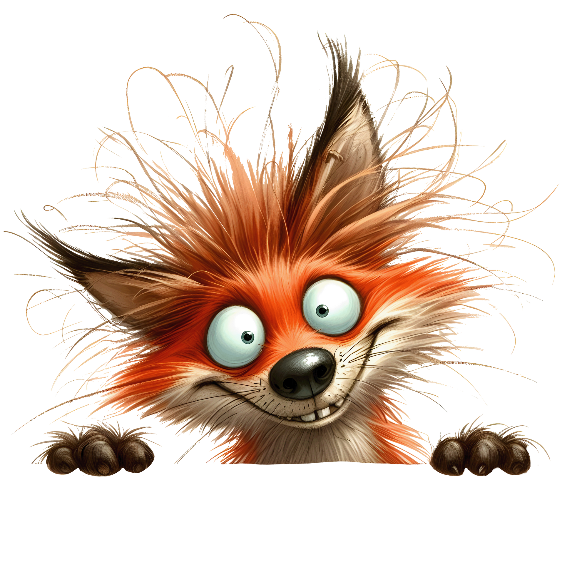 Bügelbild Lustiger Guck Guck Fuchs #2 Fylou's Style