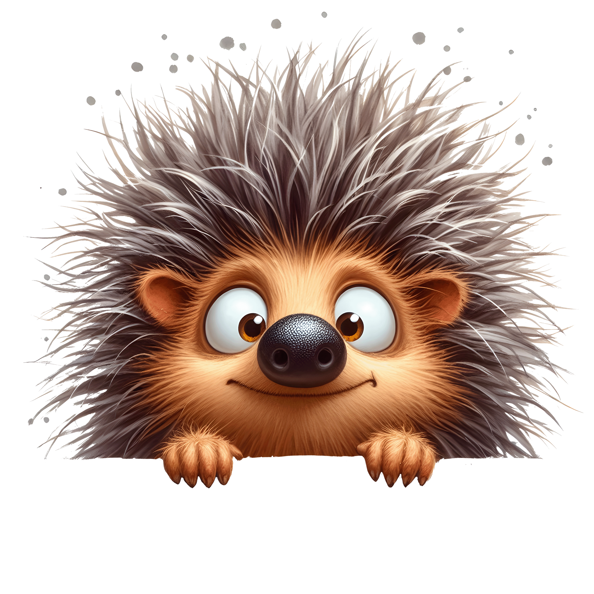 Bügelbild Lustiger Guck Guck Igel #2 Fylou's Style
