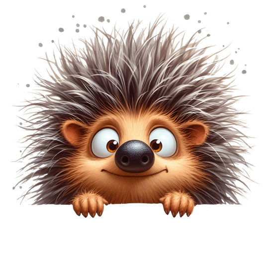Bügelbild Lustiger Guck Guck Igel #2 Fylou's Style