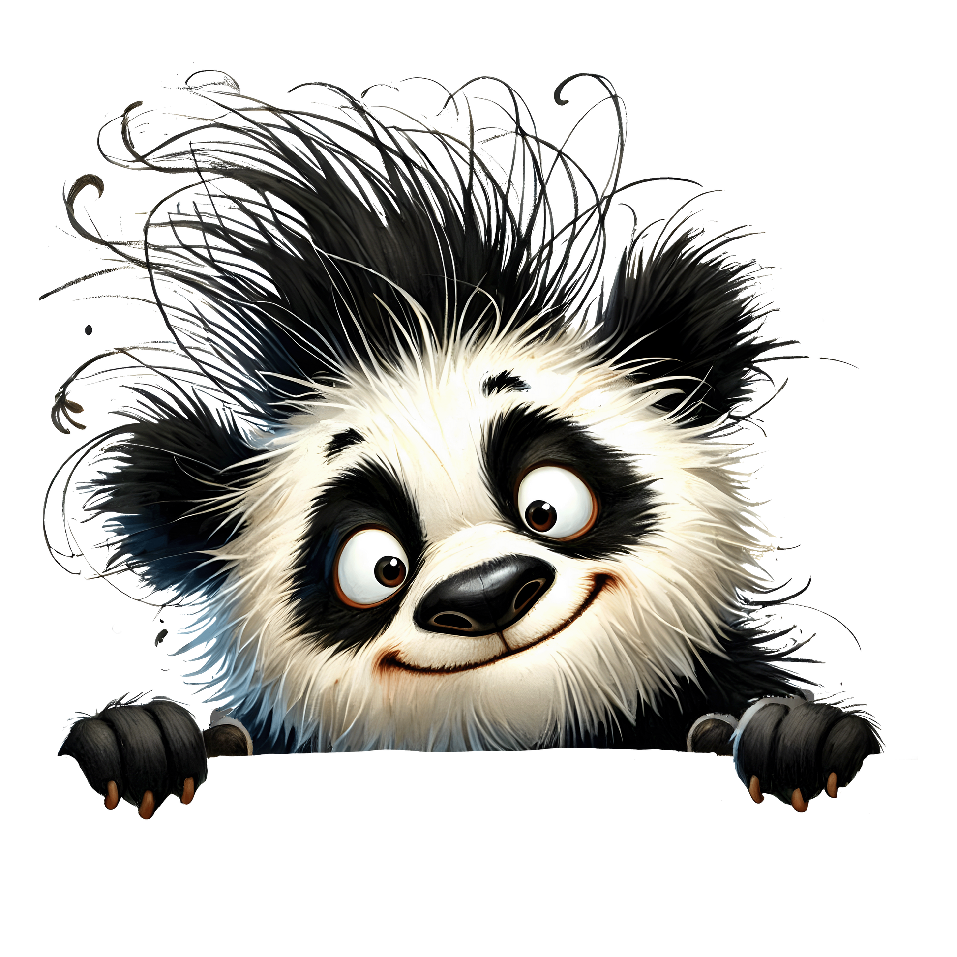 Bügelbild Lustiger Guck Guck Panda #12 Fylou's Style