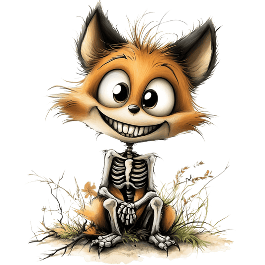 Bügelbild Lustiger Spukender Fuchs #2