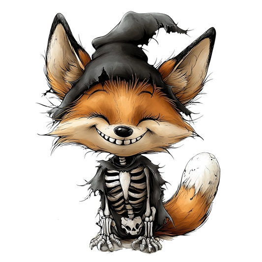 Bügelbild Lustiger Spukender Fuchs #3
