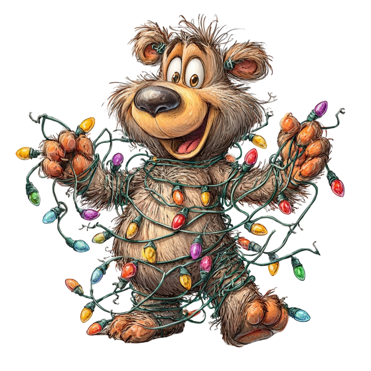 Bügelbild Lustiger Winter Bär #4