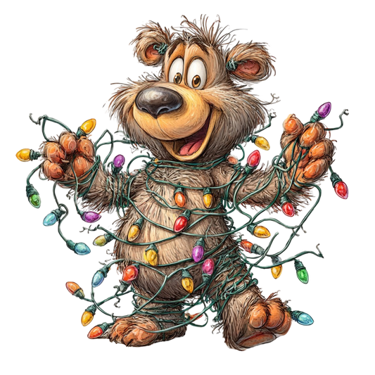 Bügelbild Lustiger Winter Bär #4