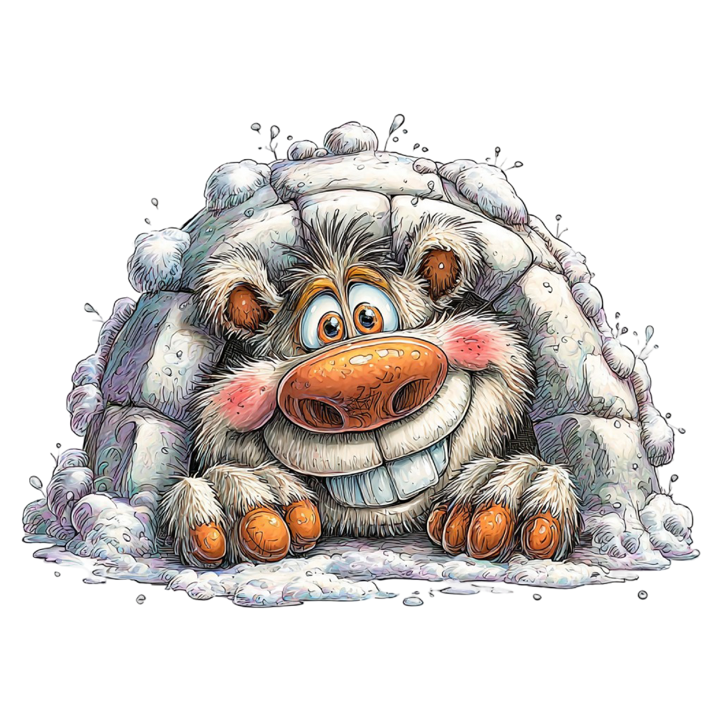 Bügelbild Lustiger Winter Bär #9