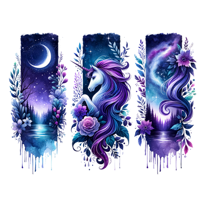 Bügelbild Streifen Motivwelt "Magisches Einhorn"