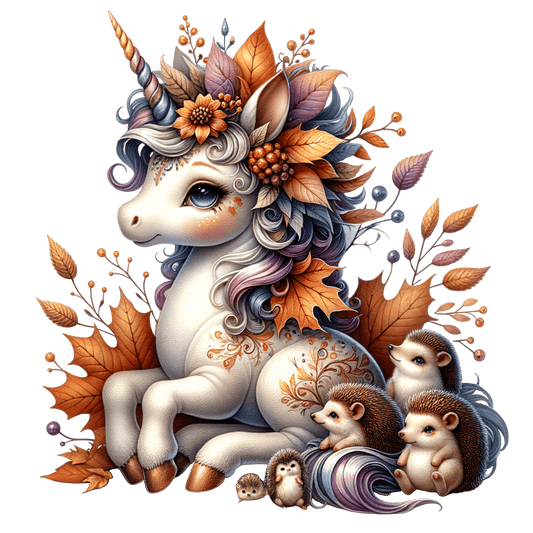 Bügelbild Magisches Herbst Einhorn #5
