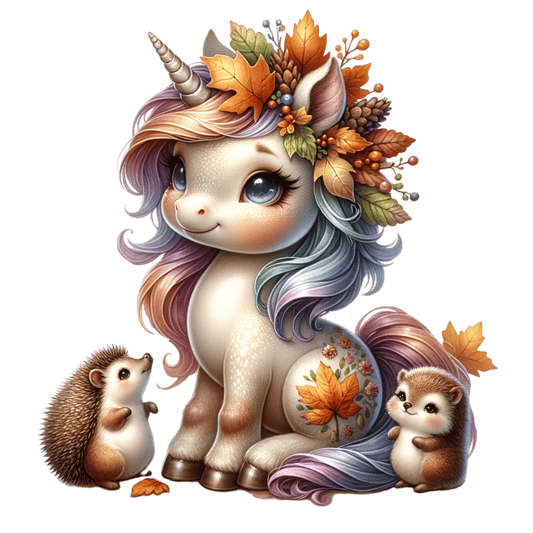 Bügelbild Magisches Herbst Einhorn #6