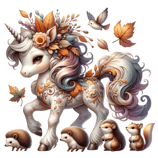 Bügelbild Magisches Herbst Einhorn #8