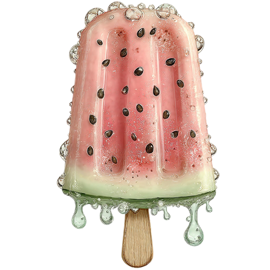 Bügelbild Melonen Eis