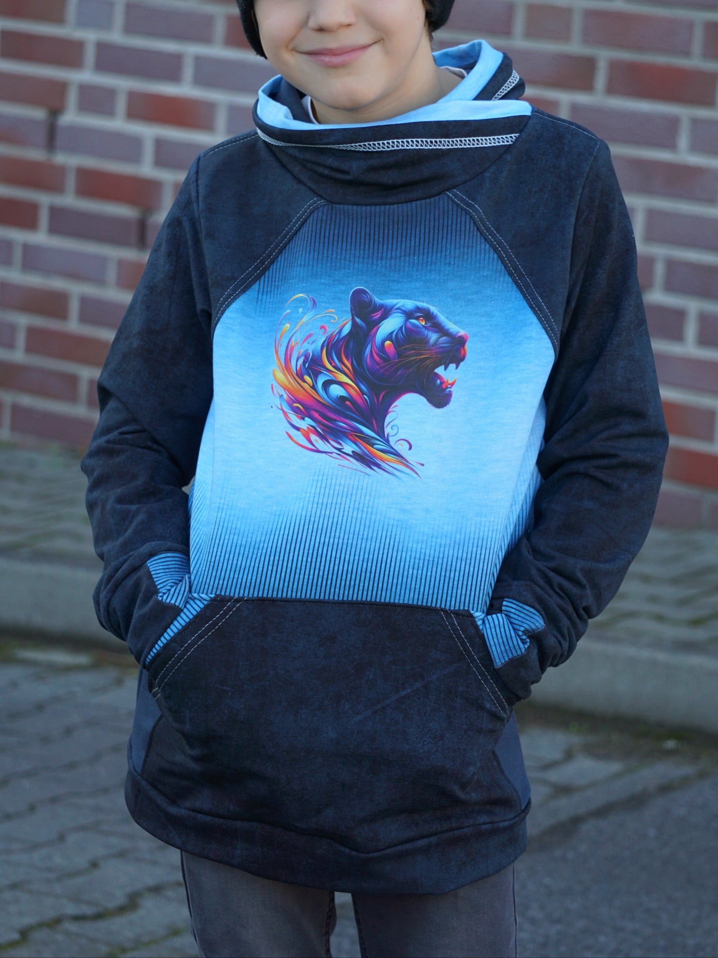 Bügelbild Abstrakt Panther